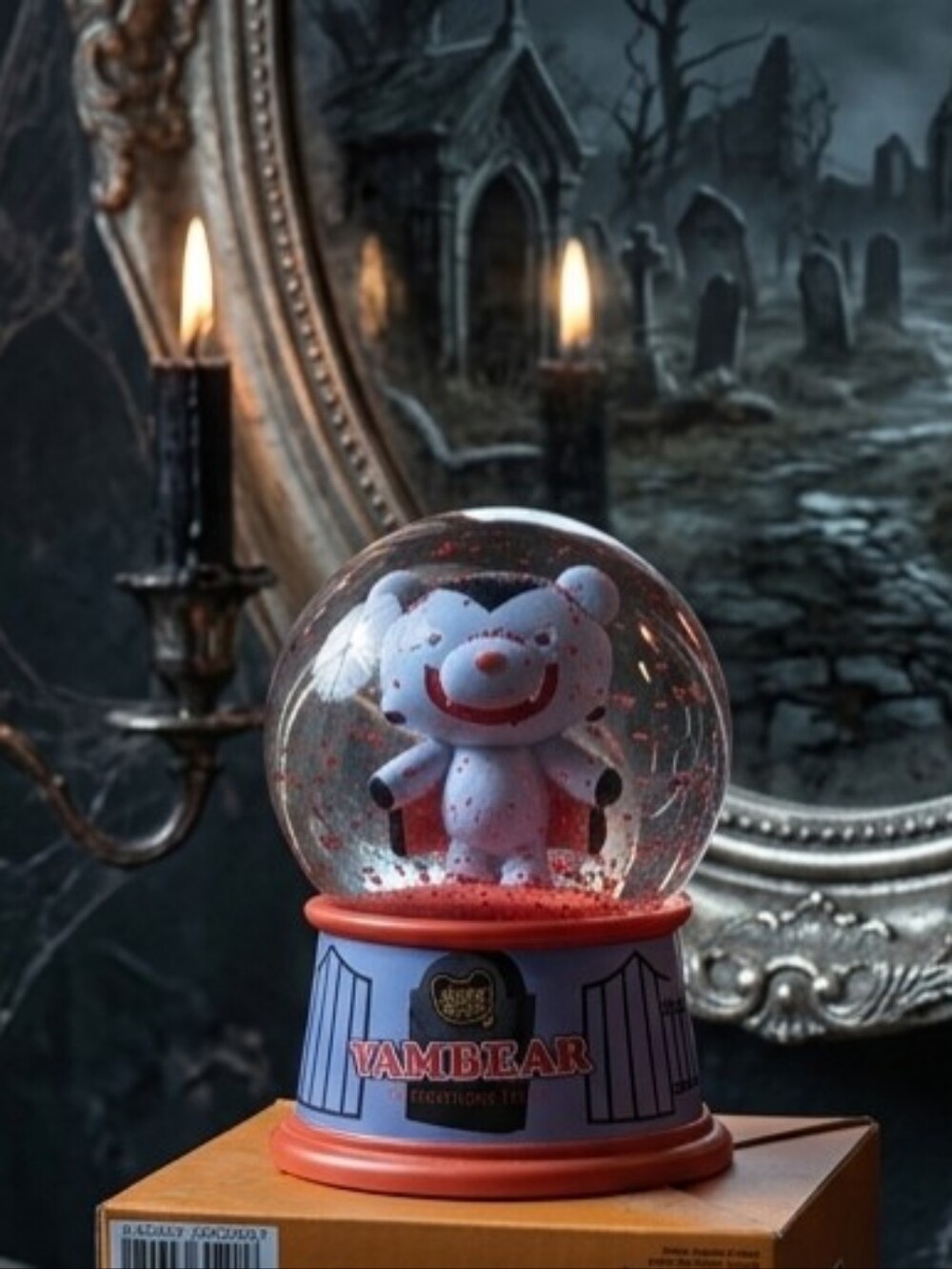 Vambear Red & Blue Snow Globe